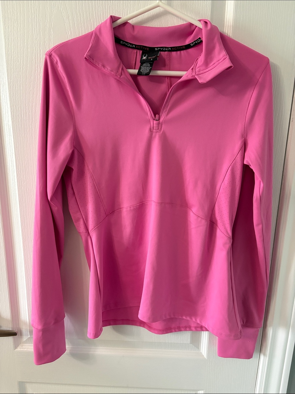 Spyder Pink Long-Sleeve Half-Zip Performance Top